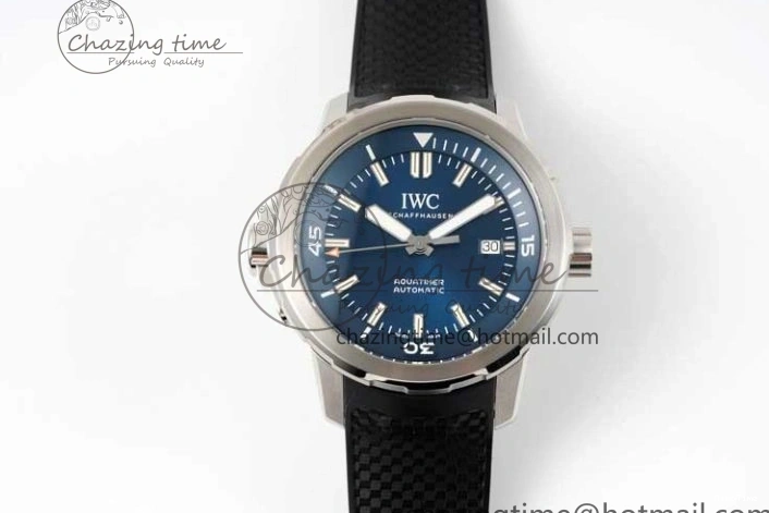 MIROTIME 0403 Aquatimer SS IW3290 RSF 1:1 Best Edition Blue Dial on Black Rubber Strap A Fashionable 7074